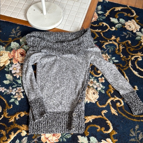 White House Black Market  Off-the-Shoulder Sweater w/ metallic- worn a few times - Picture 1 of 7